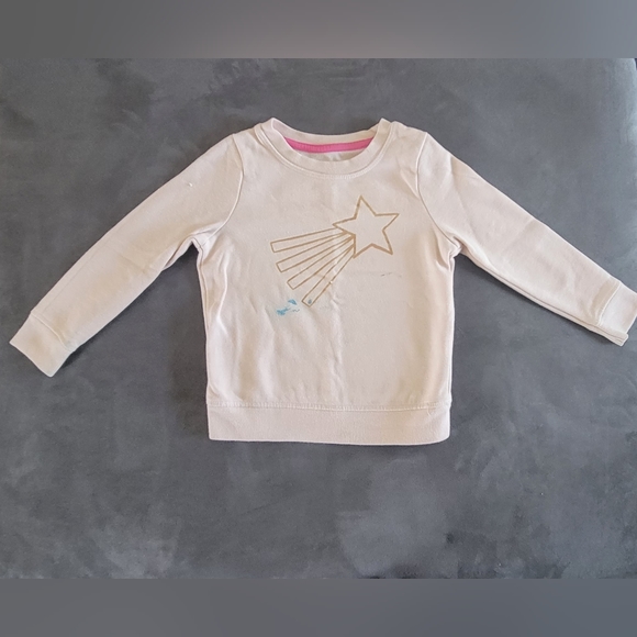 Girls 3T Cat & Jack Pink Shooting Star Sweatshirt - Picture 1 of 6